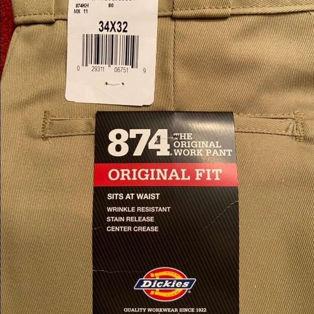 Men’s Dickies Khakis 34/32 NWT